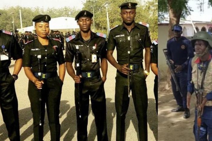 NSCDC and Police [Peoples Gazette]