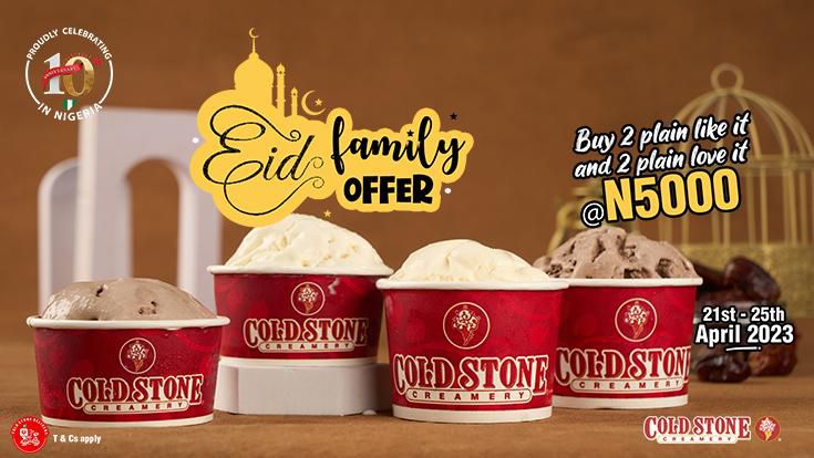 Set off the Eid season with Cold Stone discount this April!!!