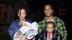 RIhanna and ASAP Rocky and their boys [DIGGZY/REX/SHUTTERSTOCK]