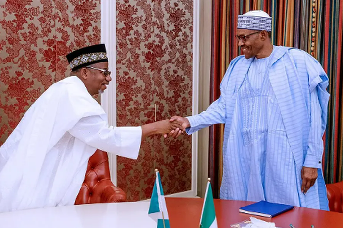 Governor Bala Mohammed of Bauchi state and President Muhammadu Buhari (Vanguard)