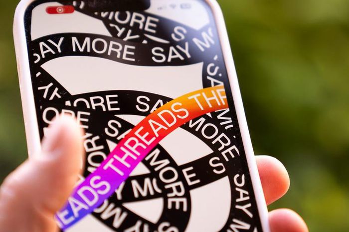 A phone is seen running the Instagram Threads app by Meta in this photo illustration.Jaap Arriens/NurPhoto via Getty Images