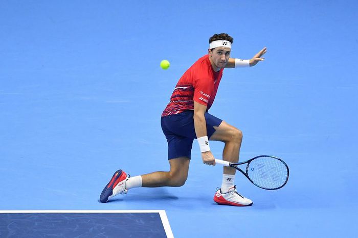 Casper Ruud victorious against Rublev in semis, to secure final spot with Djokovic in Turin.