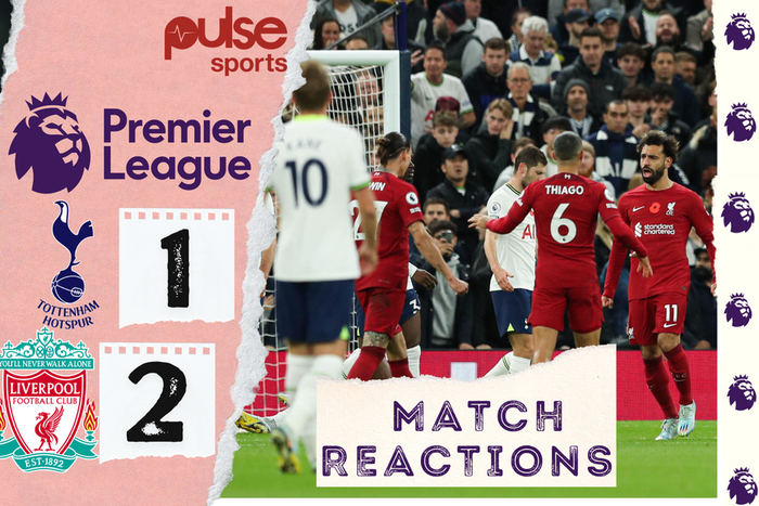 Liverpool defeated Spurs 2-1 on Sunday in the Premier League
