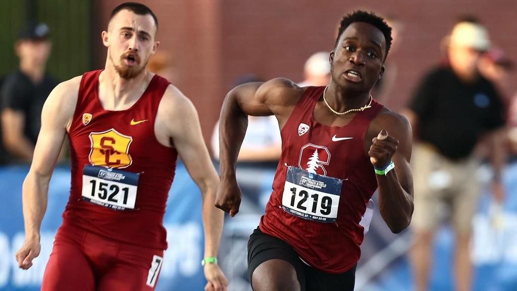 Udodi Onwuzuruike is Stanford's University record holder in the 60m, 100m and 200m