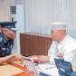 Acting IGP, Kayode Egbetokun and his immediate predecessor, Usman Baba Alkali. [Twitter:@Princemoye1]
