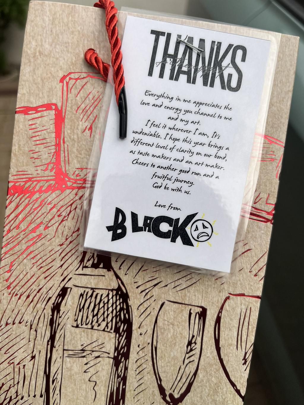 Blacko's greeting card