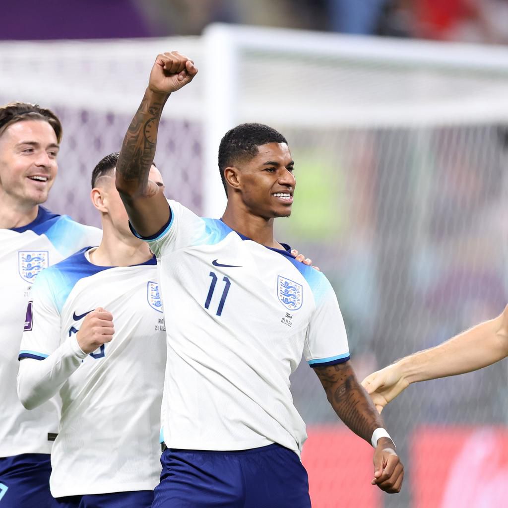 Marcus Rashford got on the scoresheet for England against Iran