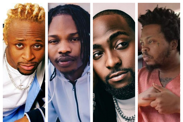 Tony Tetuila, Naira Marley, Davido, Olamide (1)