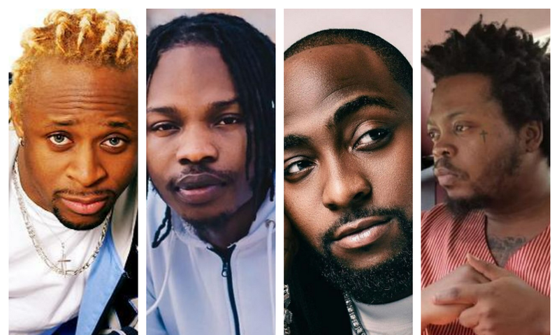 Tony Tetuila, Naira Marley, Davido, Olamide (1)