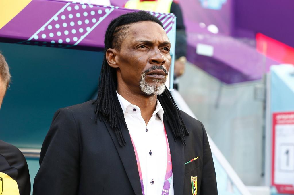 Cameroon head coach Rigobert Song on November 24, 2022.