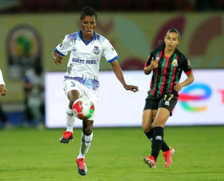 rofiat repping Angels in the CAFWCL.