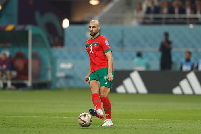 Sofyan Amrabat (MAR), DECEMBER 17, 2022 - Football / Soccer : FIFA World Cup, WM, Weltmeisterschaft, Fussball Qatar 2022 Play-off for third place match between Croatia 2-1 Morocco at the Khalifa International Stadium in Al Rayyan, Qatar.