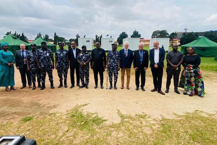 German govt donates 2,000-bed mobile barracks to Nigeria police. [Twitter:@PoliceNG]