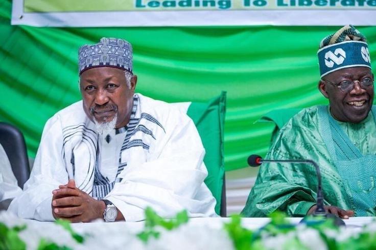 Abubakar Badaru (left) and President Bola Tinubu (right) [RFI]
