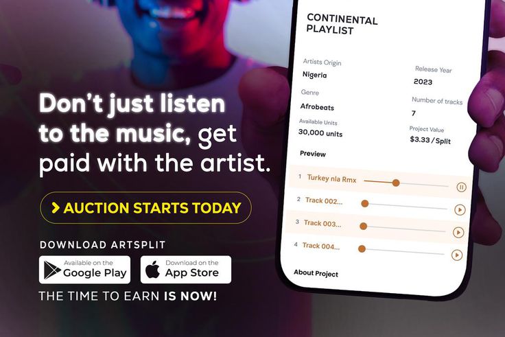 ARTSPLIT introduces MUSICSPLIT, announces auction of upcoming EP by top Nigerian music artiste, King Perryy