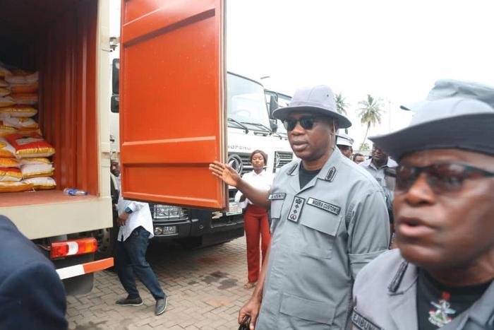Customs intercepts foreign rice, others worth ₦1.76bn in September [Twitter:@CustomsNG]