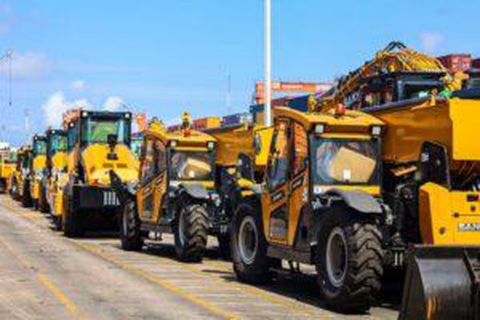 Cross Section of $200m Kano-Maradi Rail Project Equipment being handled by Ports & Cargo Handling Services Ltd., a subsidiary of SIFAX Group. [NAN]