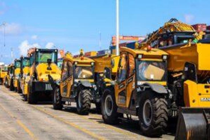 Cross Section of $200m Kano-Maradi Rail Project Equipment being handled by Ports & Cargo Handling Services Ltd., a subsidiary of SIFAX Group. [NAN]