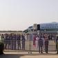 President Buhari arrives in Daura ahead of Saturday’s elections.