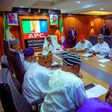 Ganduje inaugurates committee to reconcile Akeredolu and his deputy. [Twitter:@dawisu]