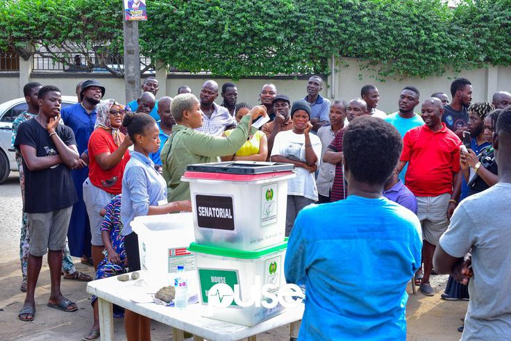 A polling unit in Lagos State on February 25, 2023