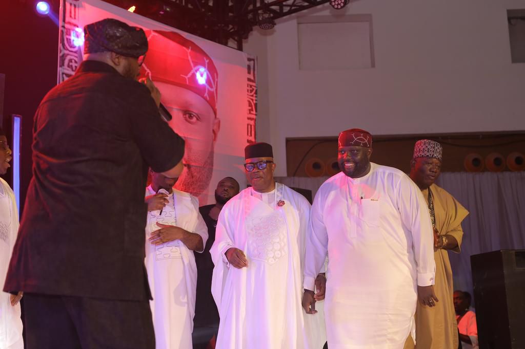 Senate President, His Excellency Godswill Obot Akpabio and the celebrant, Senator Asuquo Ekpeyong