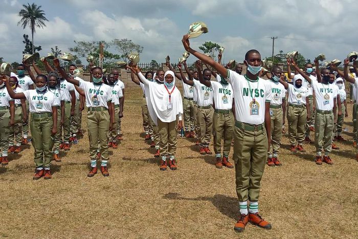 Corps members in Edo State orientation camp [NYSC]