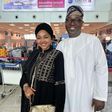 Mercy Aige and husband on a pilgrimage to Mecca [Instagram]
