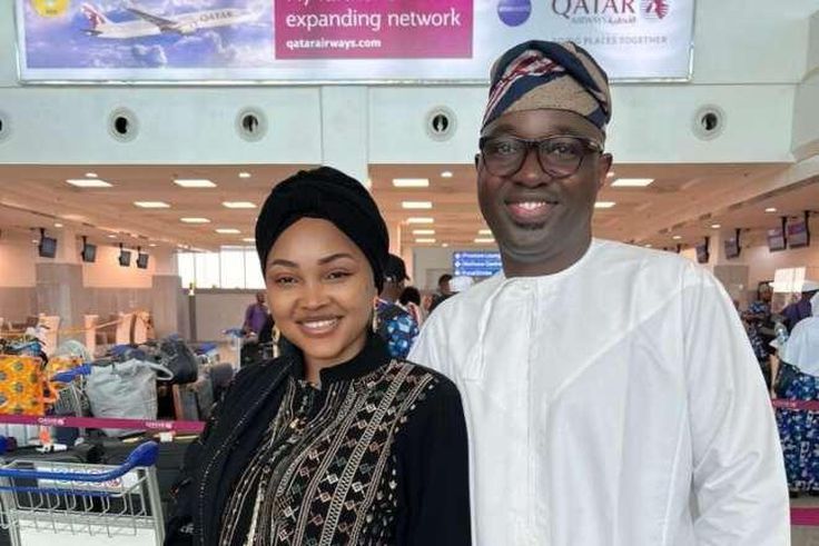 Mercy Aige and husband on a pilgrimage to Mecca [Instagram]