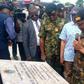 Chief of Naval Staff (CNS), Awwal Gambo, during the inauguration of the Nigerian Navy Secondary School Girls Hostel. [NAN]