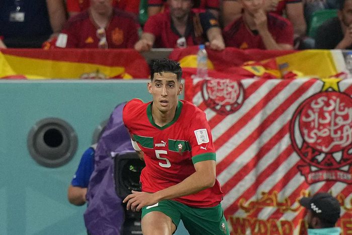 Nayef Aguerd did his best Nostradamus impression by predicting how far Morocco would go (eu-images)