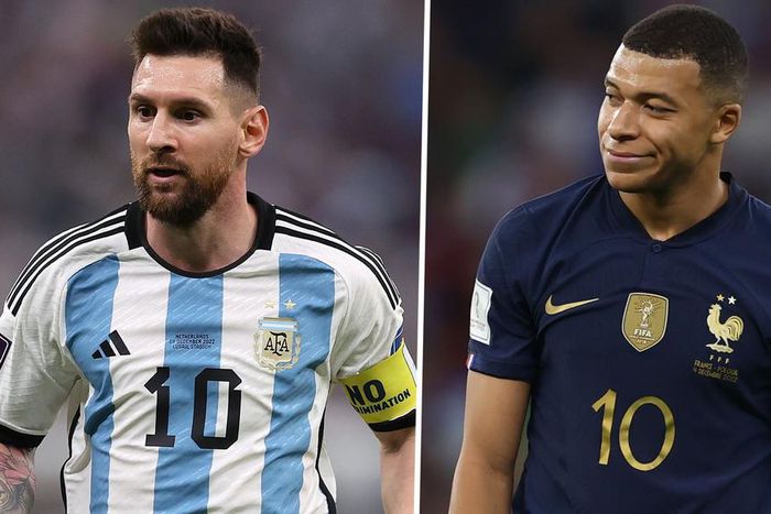 Lionel Messi and Kylian Mbappe will go head to head in the World Cup final between Argentina and France