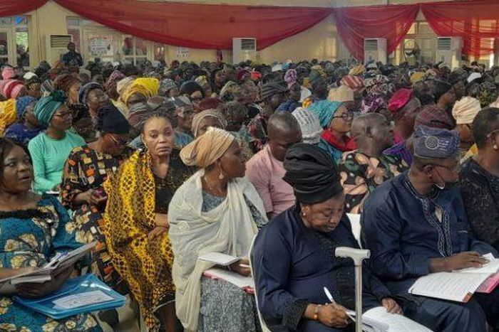 Cross-section of prospective retirees of the Lagos State Public Service at the 23rd pre-retirement benefit documentation seminar organised by LASPEC in Lagos.