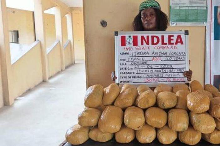 Illicit drugs trafficker arrested by the NDLEA operatives.
