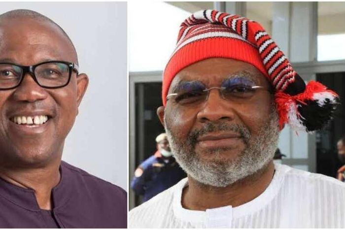 Peter Obi and Chimaroke Nnamani. (Legit)