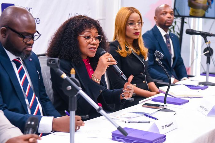 L-R: The Group Head of Medical Services, Avon Healthcare Limited (Avon HMO), Dr Adeyinka Adeyemi; the MD/CEO of Avon HMO and Healthcare Sector Head of Heirs Holdings, Adesimbo Ukiri; Group Head, Retention and Growth, Atinuke Kolade and the Group Head o...