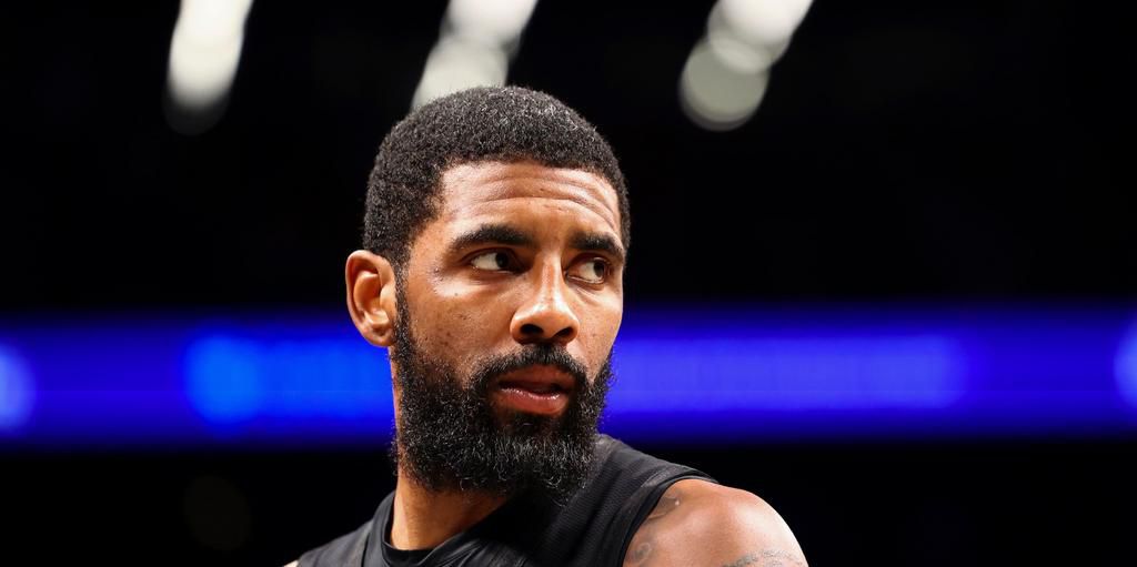 Brooklyn Nets' Kyrie Irving at an NBA basketball game in New York on October 31, 2022. The basketball star recently shared a documentary that relies on many conspiracy theories and tropes about Jewish people.Jessie Alcheh/AP