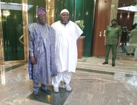 President Bola Tinubu and Asari Dokubo. [NTA]