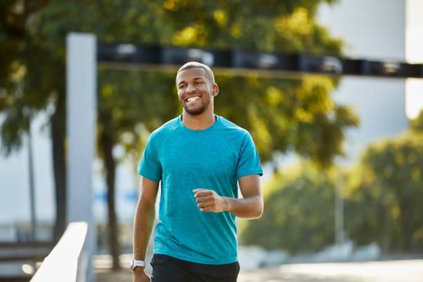 Man walking after training