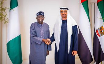 President Bola Tinubu of Nigeria and President Mohamed Bin Zayed Al Nahyan of UAE [Presidency]