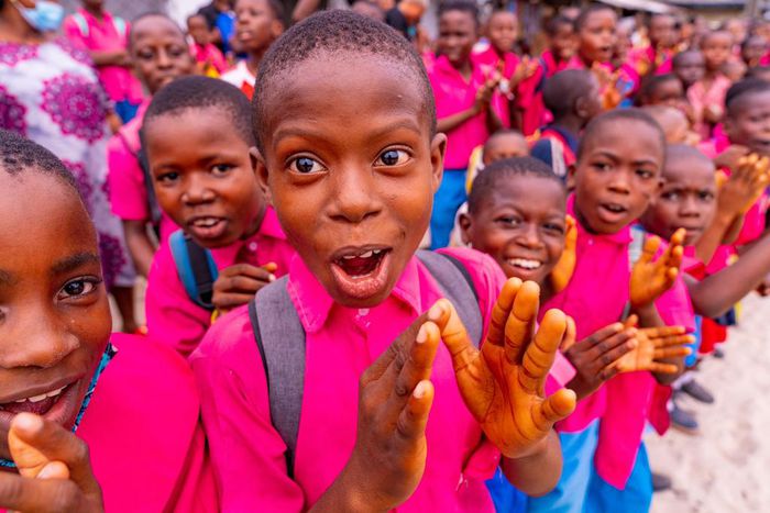 School students in Delta State, Nigeria [Twitter/@IAOkowa]