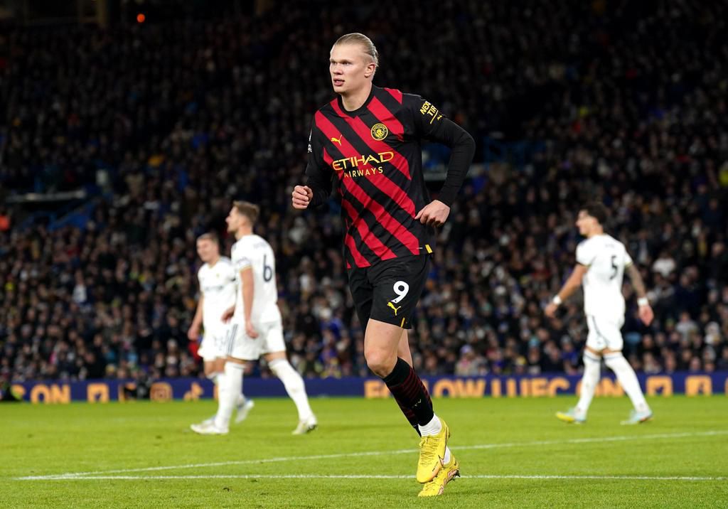 Erling Haaland scored a second half brace for Man City in their win against Leeds United