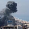 Smoke rises following Israeli strikes in Gaza, October 7, 2023.Mohammed Salem/REUTERS
