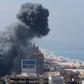 Smoke rises following Israeli strikes in Gaza, October 7, 2023.Mohammed Salem/REUTERS