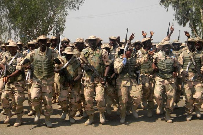 Nigerian Army troops.