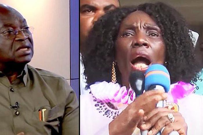 Abia State Governor, Okezie Ikpeazu and INEC Returning Officer, Nnenna Otti. [ChannelsTV]