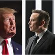 Former President Donald Trump, left, and Tesla CEO Elon Musk, right.