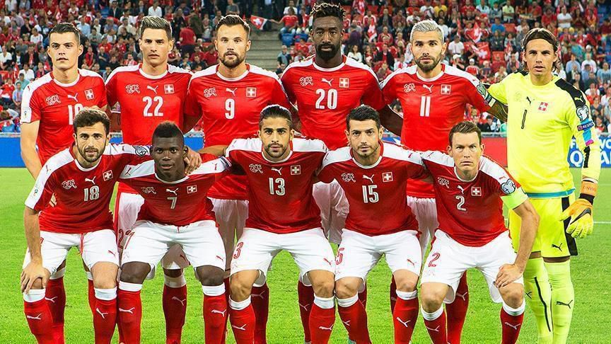 Switzerland national team line up