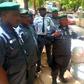 The Nigeria Customs Service Area Controller of Kebbi, Dr Ben Oramalugo, displaying intercepted donkey meat and skins in Birnin Kebbi on Friday, May 19, 2023. [NAN]