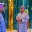 President Bola Tinubu and Africa's richest man, Aliko Dangote, in Aso Rock. [Presidency]